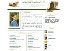 Tablet Screenshot of medecines-naturelles.com